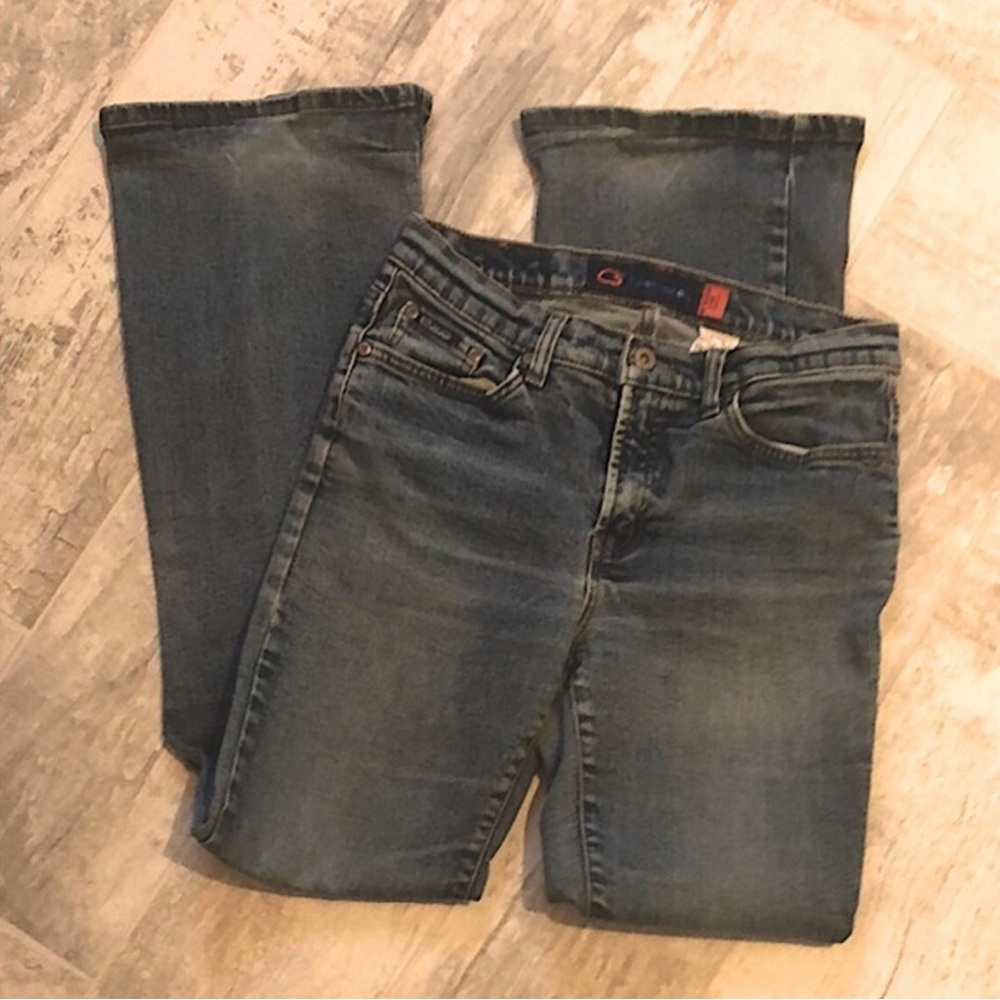 Bluenotes Vintage Women's Hip-Hugger Flare Blue Jeans, Size 30